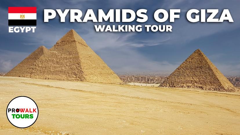 Pyramids of Giza Walking Tour (4K/60fps)
